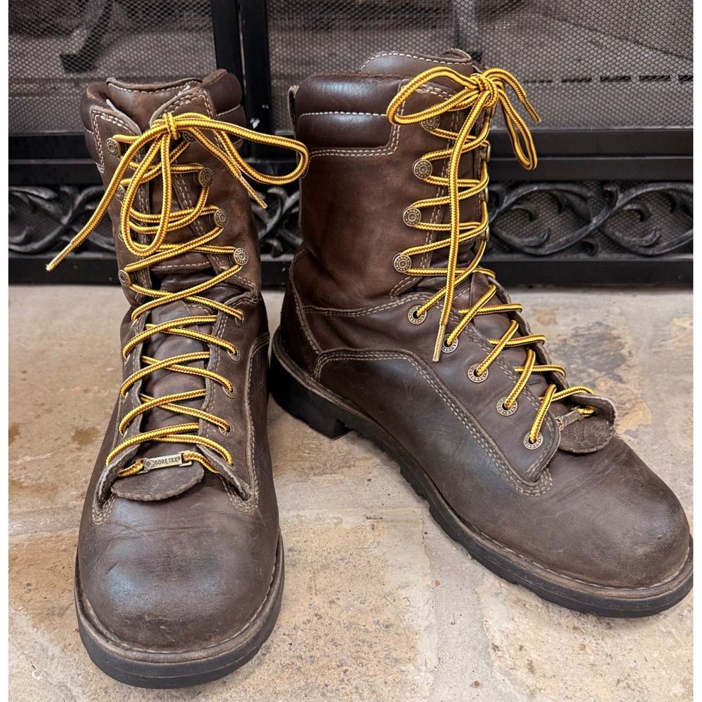 Danner Quarry USA 17305 Boots 11.5 Brown Gore Tex‎ Vibram Work Made USA